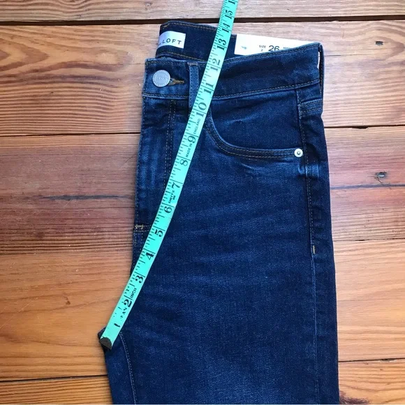 Loft Slim Pocket Straight Leg Medium Wash Jeans, NWT, 2/26 - Picture 11 of 11